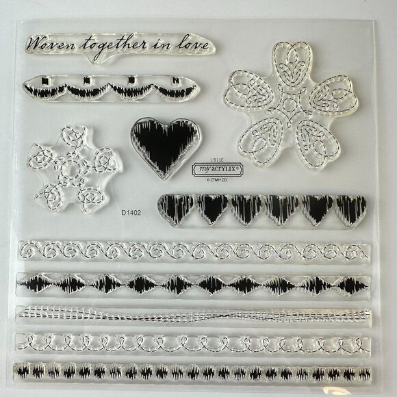 My Acrylix Premium Quality Decorative Stamps D1402 Togetherness - Picture 1 of 2